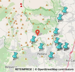 Mappa Parco dell'Etna, 95030 Pedara CT, Italia (5.7325)