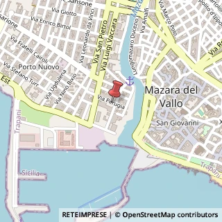Mappa Via Giuseppe Grassa,  16, 91026 Mazara del Vallo, Trapani (Sicilia)