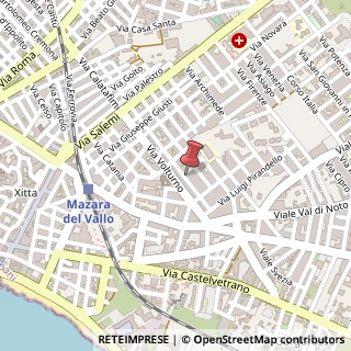 Mappa Via Cavallotti, 21, 91026 Mazara del Vallo, Trapani (Sicilia)