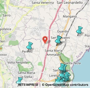 Mappa Via Cirelli, 95010 Acireale CT, Italia (3.52867)