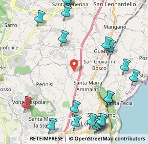 Mappa Via Cirelli, 95010 Acireale CT, Italia (3.241)