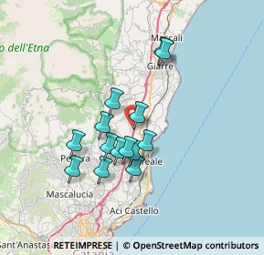 Mappa Via Cirelli, 95010 Acireale CT, Italia (6.38143)