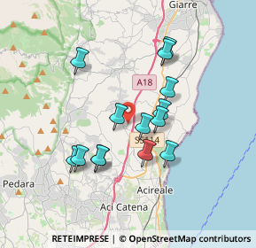 Mappa Via Cirelli, 95010 Acireale CT, Italia (3.47857)