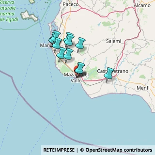 Mappa Via Caltanissetta, 91026 Mazara del Vallo TP, Italia (12.60357)