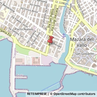 Mappa Via Luigi Vaccara, 69, 91026 Mazara del Vallo, Trapani (Sicilia)