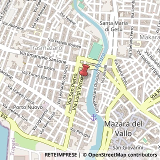 Mappa Via Luigi Vaccara, 17A, 91026 Mazara del Vallo, Trapani (Sicilia)