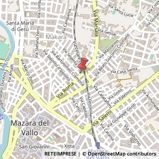 Mappa Via Roma, 140, 91026 Mazara del Vallo, Trapani (Sicilia)