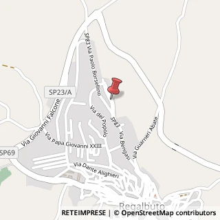 Mappa Via Monsignor Salvatore Piemonte, 75, 94017 Regalbuto, Enna (Sicilia)