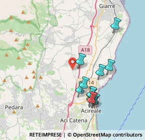 Mappa Via Maria Santissima del Carmelo, 95010 Acireale CT, Italia (4.09273)