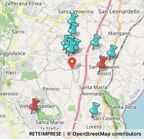Mappa Via Maria Santissima del Carmelo, 95010 Acireale CT, Italia (1.84167)