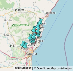 Mappa Via Maria Santissima del Carmelo, 95010 Acireale CT, Italia (8.64909)