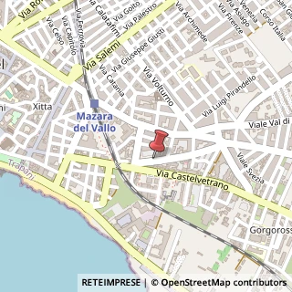 Mappa Via Giuseppe Toniolo, 13, 91026 Mazara del Vallo, Trapani (Sicilia)