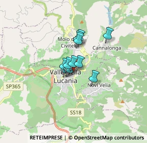 Mappa Via Gabriele Lannotti, 84078 Vallo della Lucania SA, Italia (0.93417)