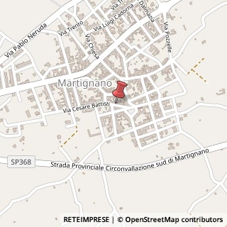 Mappa Via Cesare Battisti, 12, 73020 Martignano, Lecce (Puglia)