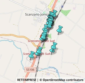Mappa Via degli Artigiani, 75020 Scanzano Jonico MT, Italia (0.72333)