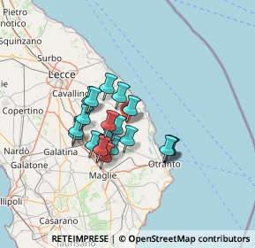 Mappa Via Conciliazione Laterano, 73026 Melendugno LE, Italia (10.9505)