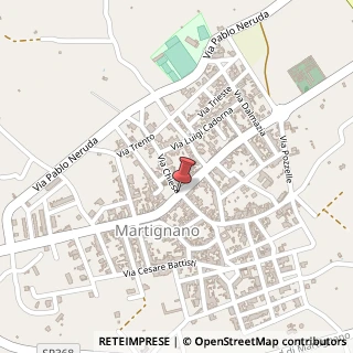 Mappa Via roma 127, 73020 Martignano, Lecce (Puglia)