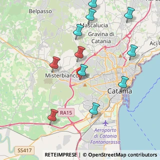 Mappa Via Franchetti, 95045 Misterbianco CT, Italia (5.23455)