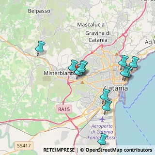 Mappa Via Leopoldo Franchetti, 95045 Misterbianco CT, Italia (4.26167)
