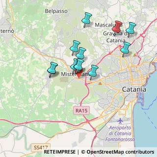 Mappa PIAZZA DELLA MILICIA S.N, 95045 Misterbianco CT, Italia (3.54333)