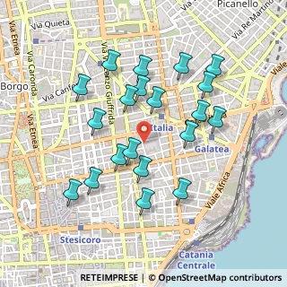 Mappa Via Alberto Mario, 95127 Catania CT, Italia (0.507)