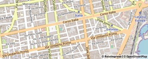 Mappa Catânia