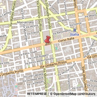 Mappa Corso Italia, 22, 95129 Catania, Catania (Sicilia)