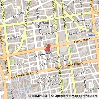 Mappa Via Pietro Toselli, 25, 95126 Catania, Catania (Sicilia)