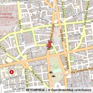 Mappa Piazza roma 18, 95125 Catania, Catania (Sicilia)