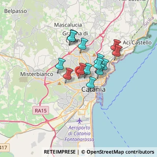 Mappa Via Bezzecca, 95123 Catania CT, Italia (2.77)