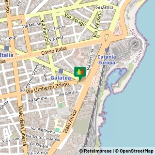 Mappa Piazza Galatea, 10/13, 95129 Catania, Catania (Sicilia)