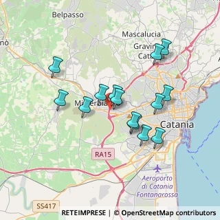Mappa Via Mattei, 95045 Misterbianco CT, Italia (3.58071)