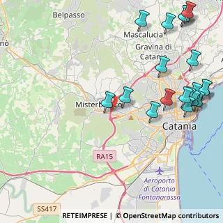 Mappa Via Mattei, 95045 Misterbianco CT, Italia (6.43421)