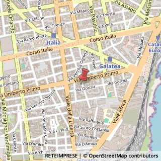 Mappa Via Mario Sangiorgi, 11, 95129 Catania, Catania (Sicilia)