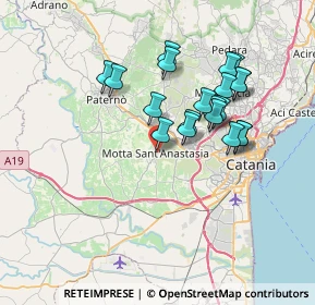 Mappa Via XX Settembre, 95040 Motta Sant'Anastasia CT, Italia (7.0965)