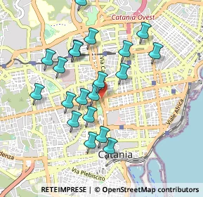 Mappa Piazza Roma, 95126 Catania CT, Italia (1.0095)