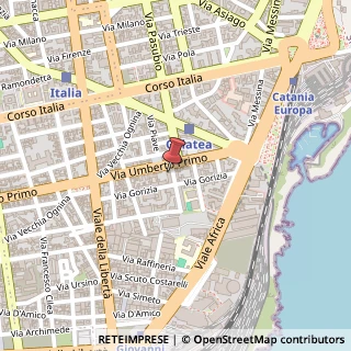 Mappa Via Calatafimi, 2, 95129 Catania, Catania (Sicilia)