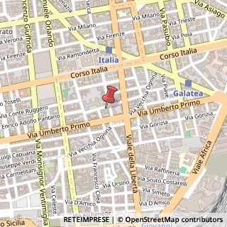Mappa Via Asilo Sant'Agata, 26, 95129 Catania, Catania (Sicilia)