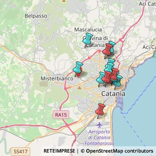 Mappa Via Genova, 95045 Misterbianco CT, Italia (3.78143)