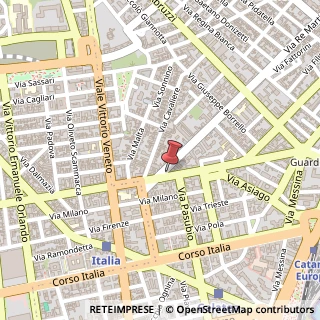 Mappa Via Giacomo Leopardi, 3, 95127 Catania, Catania (Sicilia)