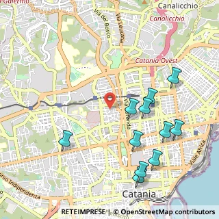 Mappa Via Sant'Agnese, 95125 Catania CT, Italia (1.29091)