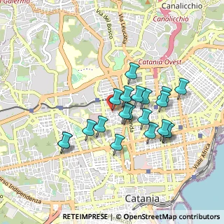 Mappa Via Sant'Agnese, 95125 Catania CT, Italia (0.867)