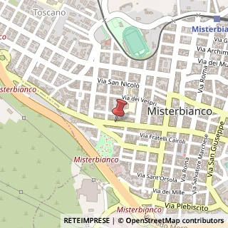 Mappa Via Giuseppe Garibaldi, 630, 95045 Misterbianco, Catania (Sicilia)