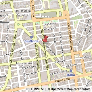 Mappa Via Vittorio Emanuele Orlando, 95100 Catania CT, Italia, 95100 Catania, Catania (Sicilia)