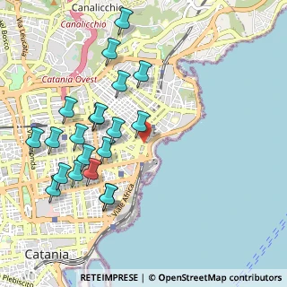 Mappa Via Zoccolanti, 95127 Catania CT, Italia (1.2245)