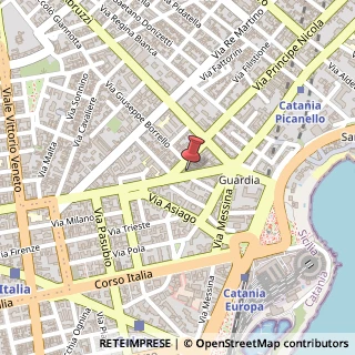 Mappa Via Giacomo Leopardi, 91, 95127 Catania, Catania (Sicilia)