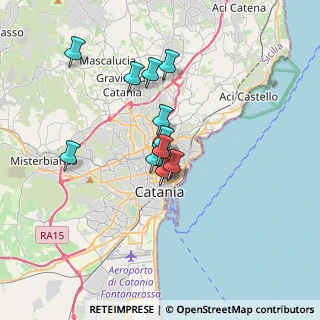 Mappa Via Matteo Renato Imbriani, 95125 Catania CT, Italia (2.8725)