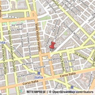 Mappa Via Cavaliere, 10, 95127 Catania, Catania (Sicilia)