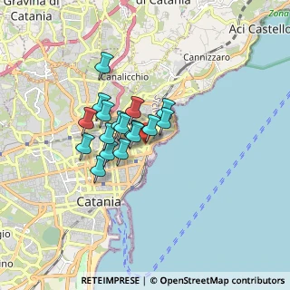 Mappa Via Vecchia Ognina, 95127 Catania CT, Italia (1.28647)