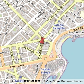 Mappa Via messina 240, 95127 Catania, Catania (Sicilia)